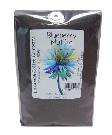 La Crema Coffee Company Bulk Blueberry Muffin, 2 Pound