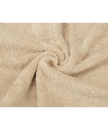 American Soft Linen Luxury 3 Piece Beige Towel Set - 100% Turkish Cotton Towels for Bathroom - Buy Online on GoSupps.com