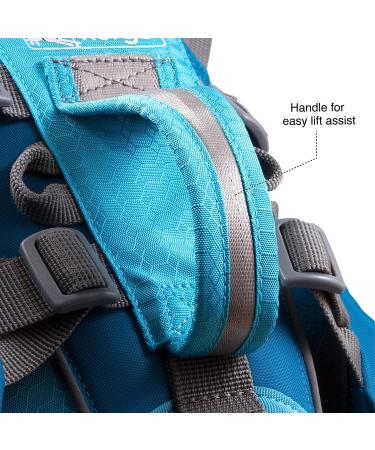 Kurgo Baxter Dog Backpack Hiking Pack for Dogs Lightweight Reflective Black/Orange Baxter Black - Buy Online on GoSupps.com
