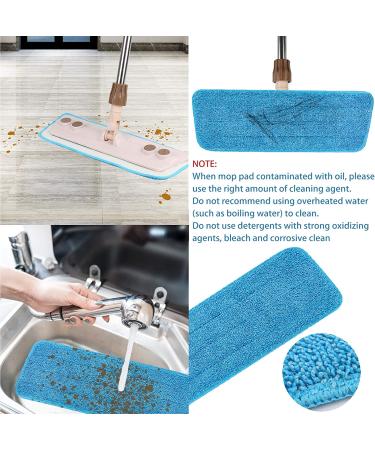 6pcs Microfiber Spray Mop Replacement Heads for Wet/Dry Mops - Reusable Pads for Floor Cleaning - Compatible with Bona System - Buy Online on GoSupps.com