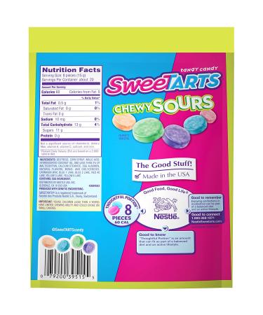 SweeTARTS Chewy Sours Share Pack - 11 Oz | Delicious Chewy Candy | Perfect for Sharing - Buy Online on GoSupps.com