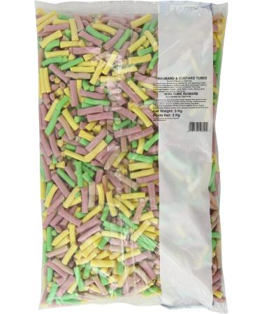 Vidal Rhubarb and Custard Tubes 3 Kg - Buy Online on GoSupps.com