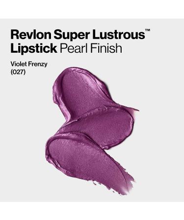 Revlon Super Lustrous Lipstick in Berries Violet Frenzy (027) - Moisturizing Formula with Vitamin E and Avocado Oil - Buy Online on GoSupps.com