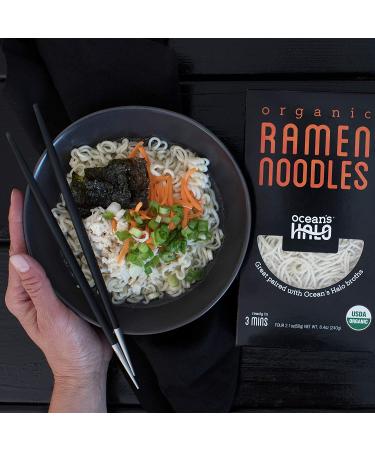 Ocean's Halo Organic Ramen Noodles 8.4 oz - 3 Pack Case | Healthy & Delicious - Buy Online on GoSupps.com