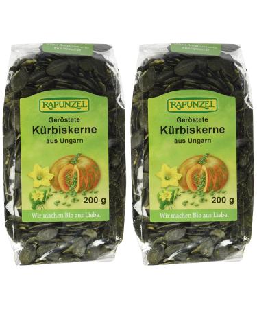 Buy Rapunzel Organic Roasted Pumpkin Seeds - Pack of 2 (2 x 200g) | Healthy Snack International Shipping - Buy Online on GoSupps.com