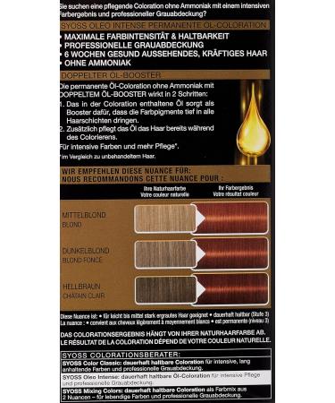 Syoss Oleo Intense Warm Copper Hair Color 6-76 (3 x 115 ml) - Buy Online on GoSupps.com