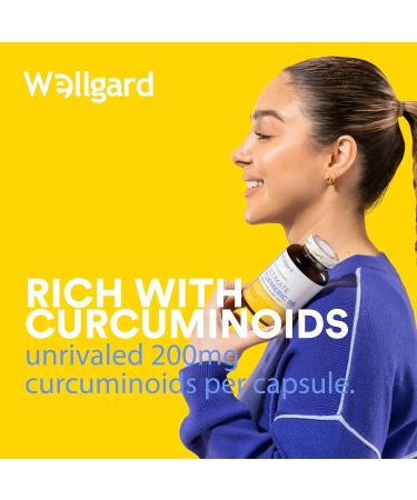 Wellgard High Strength Turmeric Capsules 95% Curcumin | Made in UK - Buy Online on GoSupps.com