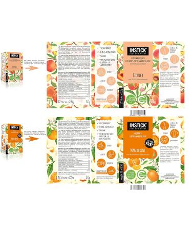Intick Sugar-Free Instant Drink Bundle 1 | 5x12 Sticks | Vegan Low-Calorie Vitamin C | Classic Flavors - Buy Online on GoSupps.com