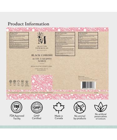 Master Formulae Botanicals Black Cohosh | Menopause Relief | 100 mL Liquid Herbal Tincture - Buy Online on GoSupps.com