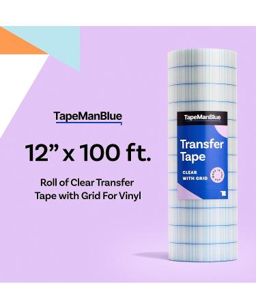 12 x 100' Roll of Clear Transfer Tape for Vinyl