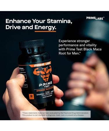 Prime Labs Tongkat Ali Plus (60 ct) + Organic Black Maca Capsules (60 ct) - Buy Online on GoSupps.com
