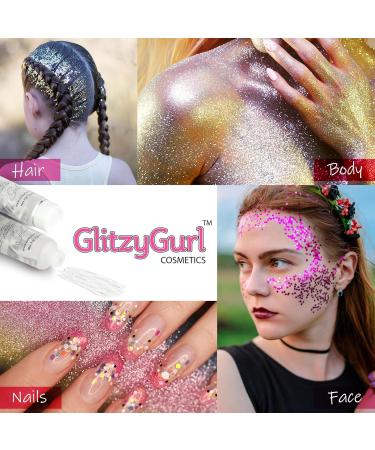 Glitter Fix Gel - Vegan & Cruelty-Free Face and Body Adhesive Primer | Quick Dry Formula for Eye Shadow, Pigment, and Dust | 12ml (1 Pack) - Buy Online on GoSupps.com