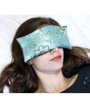 Candi Andi Handmade Eye Pillow - Flax Seed Fill - Lavender Scented - Blue Lagoon - TEPL-BL LAVENDER SCENTED Blue Lagoon
