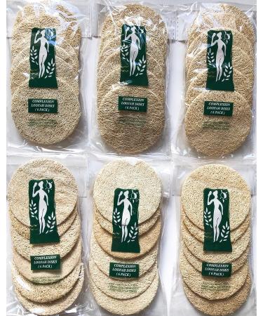36 Loofah Facial Complexion Skin Discs Pads - Set of 6 Bags (6 Disks per Bag) - Buy Online on GoSupps.com