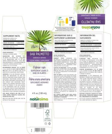 Saw Palmetto Fruit Tincture 4 fl oz | Alcohol-Free Liquid Extract | Vegan Herbal Supplement | Product of Italy - Buy Online on GoSupps.com