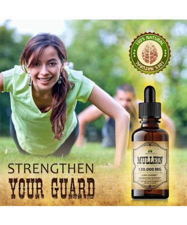 HERBALICIOUS Mullein Drops for Lungs Organic Lung Cleanse Supplement with Mullein Leaf Extract (Verbascum Thapsus) Vegan Non-GMO Liquid Formula 4 Fl Oz - Buy Online on GoSupps.com