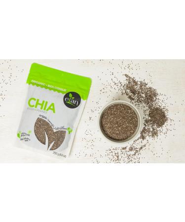 ELAN Organic Chia Seeds Non-GMO Vegan Gluten-Free 250 Gram & ELAN Organic Raw Brazil Nuts Non-GMO Vegan Gluten-Free Kosher 185g - Buy Online on GoSupps.com