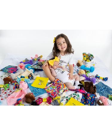 Baby Paper Duckies Print Crinkle Teether and Sensory Toy for Infants | Non-Toxic & Washable | Perfect for Baby Showers - Buy Online on GoSupps.com