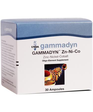 UNDA GAMMADYN Zn-Ni-Co | Zinc-Nickel-Cobalt Oligo-Element Supplement | 30 Ampoules