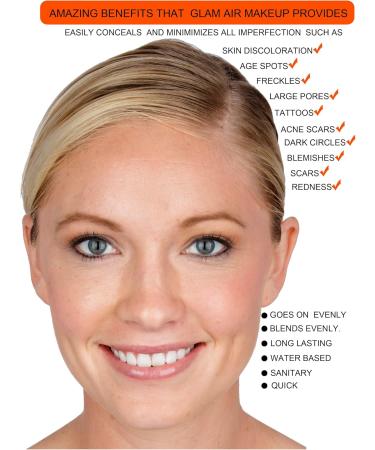 Glam Air Airbrush M4 Classic Beige Matte Foundation Water-based Makeup (996) (Ideal for normal to oily skin) - Buy Online on GoSupps.com