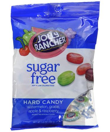 Hersheys Jolly Rancher sugar free hard candy peg bag assortment - 3.6 oz / bag 12 ea