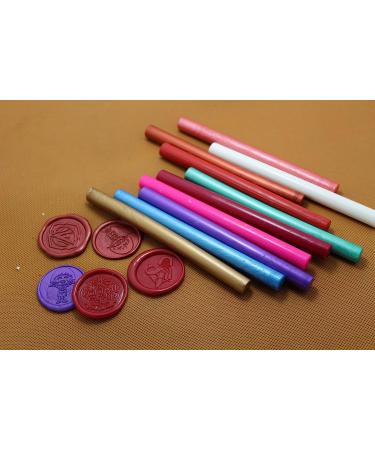 XICHEN10PCS Vintage Sealing Glue Gun Sealing Wax Wax Sticks Wax Seal Supplies a Variety of Colors (Red) - Buy Online on GoSupps.com
