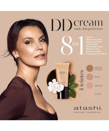 atashi DD Cream Anti-Aging Treatment with Color. No Makeup. Reduces Stains and Minimizes Pores. With Retinol. Airless Format. Intense Bronze. SPF15-50ml - Buy Online on GoSupps.com