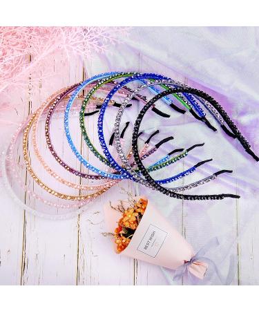 DuuFin 10-Piece Rhinestone Headbands for Girls | Sparkly Crystal Hair Accessories - Buy Online on GoSupps.com
