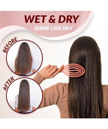 Marqus Bio Hairbrush - Wild Boar Bristles for Shine & Volume | Coral Peach | Ideal for All Hair Types - Buy Online on GoSupps.com