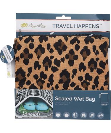 Itzy Ritzy Unisex Baby Travel Wet Bag (1 Pack) - Stylish Leopard Print Ideal for On-the-Go Parents - Buy Online on GoSupps.com