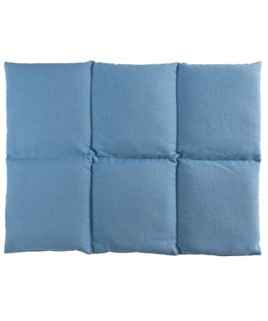 Country of Giraffe Rapeseed pillow large 40x30cm 6 chamber - light blue - heat pillow grain pillows e.g. as back pillows & abdominal pillow - rapeseed pillow 30x40 - light blue