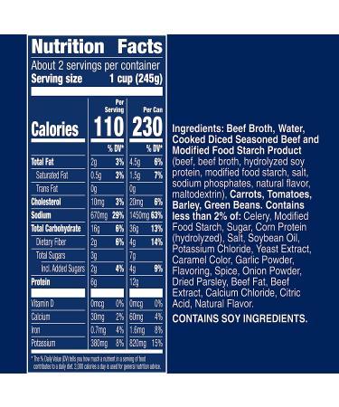 Progresso Rich & Hearty Savory Beef Barley Vegetable Soup - 18.6 oz Cans - Buy Online on GoSupps.com