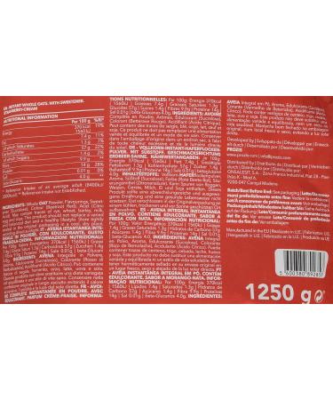 Prozis Instant Whole Oat Powder 1250g Vanilla Cereal Enriched with High-Quality Protein and Carbohydrates - Suitable for Vegetarians and Vegans - Buy Online on GoSupps.com