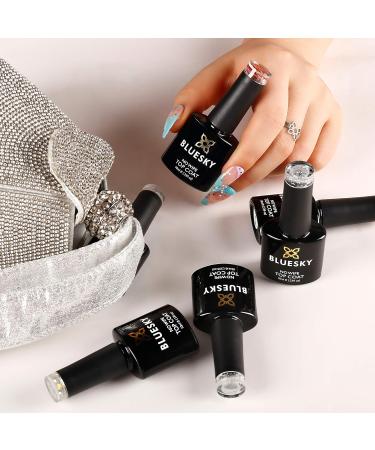 Bluesky Glitter No Wipe Top Coat GTC08 10ml | Confetti Cannon | UV LED Lamp Cure - Buy Online on GoSupps.com