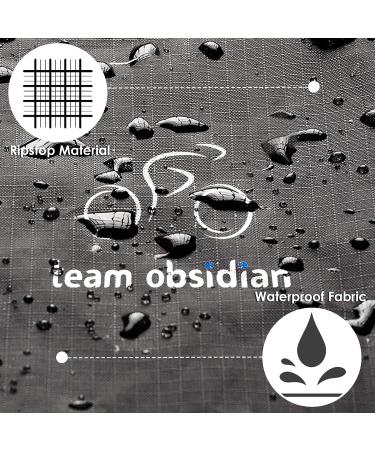 TeamObsidian Waterproof Bike Cover for 2 Bikes - Heavy Duty Ripstop Material - Stationary & Transport Use - 4 Seasons XL Protection - Buy Online on GoSupps.com