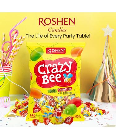 Roshen Crazy Bee Frutty Jelly Candy 2.2 lbs/ 1 Kg - Buy Online on GoSupps.com