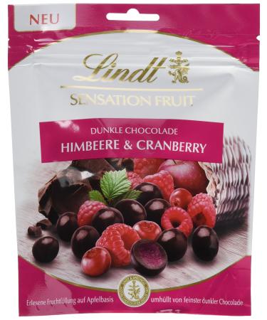 Lindt Sensation Fruit Raspberry & Cranberry pack of 4 (4 x 150 g) Raspberry & Cranberry 150 g (pack of 4)