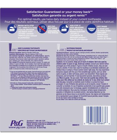 Crest 3D White Brilliance Toothpaste and Whitening Gel 2 Step System - 85 ml and 63 ml Tubes packaging may vary - Buy Online on GoSupps.com