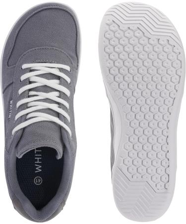 Whitin Barefoot Shoes for Men & Women - Minimalist Sneakers Wide Toe Gray Canvas EU 41 - Perfect for Trail Running & Comfort - Buy Online on GoSupps.com