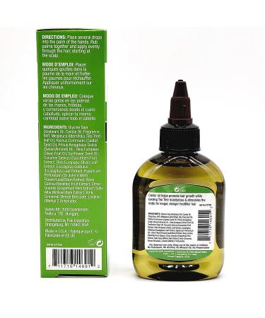 Difeel Premium Castor Plus Tea Tree Hair Oil - Pro-Growth & Scalp Care 2.5 oz - Buy Online on GoSupps.com
