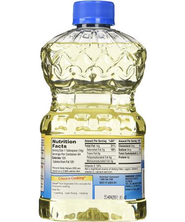 Crisco Pure Vegetable Oil 32oz - One 32 Fl Oz Bottle - Buy Online on GoSupps.com