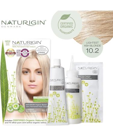 Light Ash Blonde 10.2 - Natural Hair Dye with No Ammonia Lightest Blonde Ash-10.2 - Buy Online on GoSupps.com