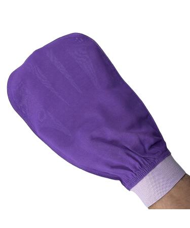 Turkish 100% Silk Exfoliating Gloves & Mitt - Bath Scrub Fake Tan Remover for Men & Women | Feel Fine (Purple & Lilac - Buy Online on GoSupps.com