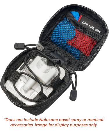 Naloxone Belt Pouch for Opioid Overdose Kits | Compact Design for Two Nasal Spray Doses | Customizable Attachment | Naloxone Accessories Compatible - Buy Online on GoSupps.com