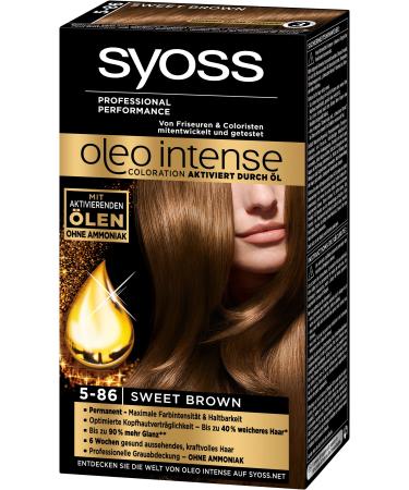 Syoss Oleo Intense Coloration 5-86 Sweet Brown 3-pack (3 x 1 piece) Brown 1 piece (3-pack)
