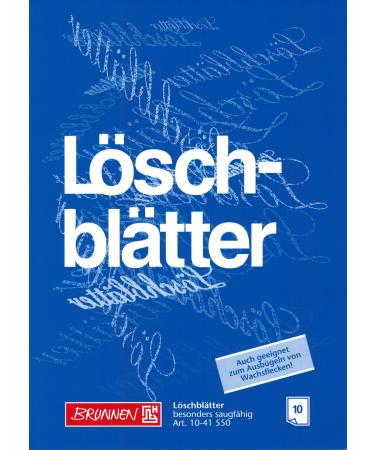 Blotting paper/blotting paper "BRUNNEN" 10 sheets / A5 white