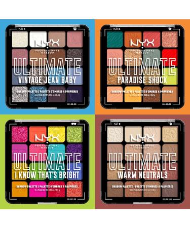 NYX Ultimate Shadow Palette - I Know That's Bright | 12.8g | Vibrant Eyeshadow for All Skin Tones | International Shipping Available - Buy Online on GoSupps.com