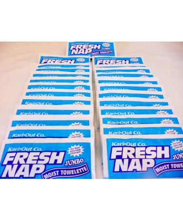 Moist Wet Wipe Wet Nap Towelette/Xtra Large 8 X 10 / Lemon Scent / 50 Count Pack