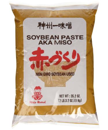 Aka Red Miso Paste Soybea paste NON GMO No MSG Added 35.2oz Miko Brand