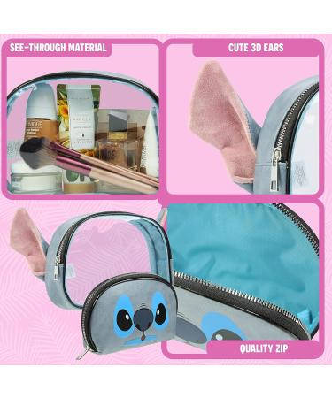 Disney Stitch Toiletry Bag Set - Travel Makeup Vanity Storage for Girls, Teens, and Women - Buy Online on GoSupps.com